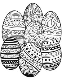 7 Mandala Easter eggs