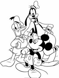 Donald, Goofy and Mickey