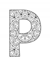 Letter P Mandala