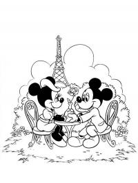 Mickey and Minnie in Paris