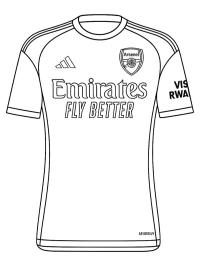 Arsenal soccer jersey