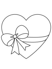 Heart with ribbon