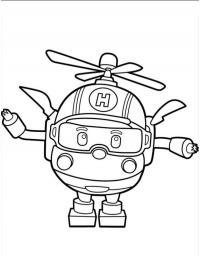 Dump the Dump Truck (Robocar Poli) Coloring Page - Funny Coloring Pages