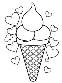 icecream with hearts