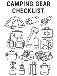 Camping gear checklist