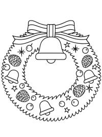 Christmas wreath with Christmas bells