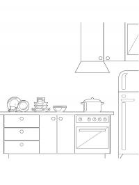 Desk Coloring Page - Funny Coloring Pages