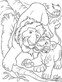 Lion Samson and cub Ryan