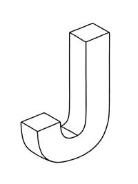 Letter J 3D