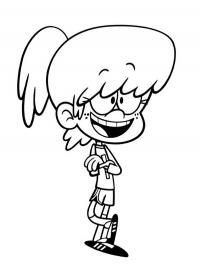Lynn Loud Jr. Coloring Page - Funny Coloring Pages