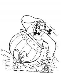 asterix coloring page