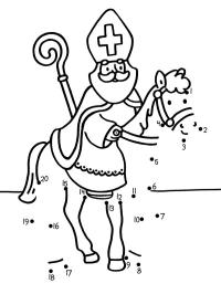 Drawing horse of St. Nicholas