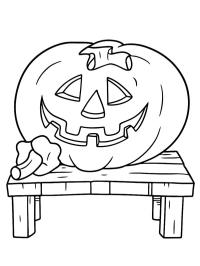 Pumpkin on a table