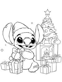 Stitch with Christmas gifts