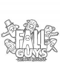 Scout Fall Guys coloring page