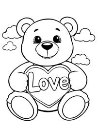 Teddy bear with a heart