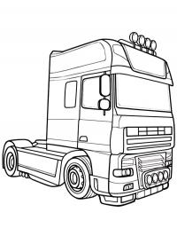 Mercedes-Benz Actros Coloring Page - Funny Coloring Pages