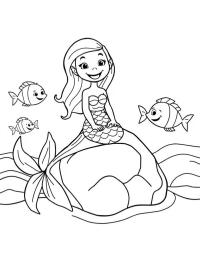 Mermaid with fish