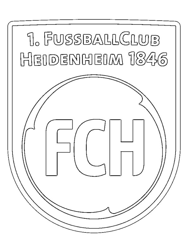 1. FC Heidenheim 1846 Coloring page