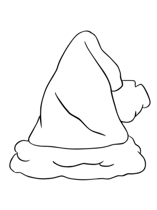 Santa Hat Coloring page