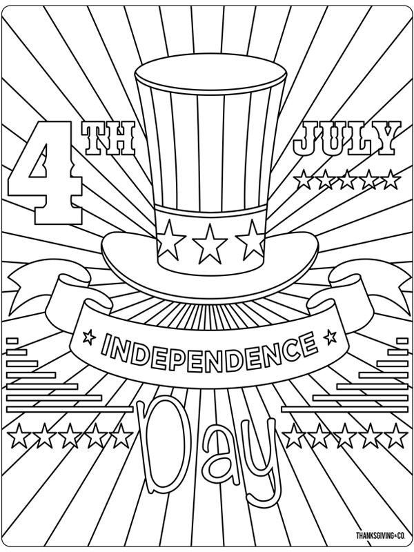 Independence Day Coloring page