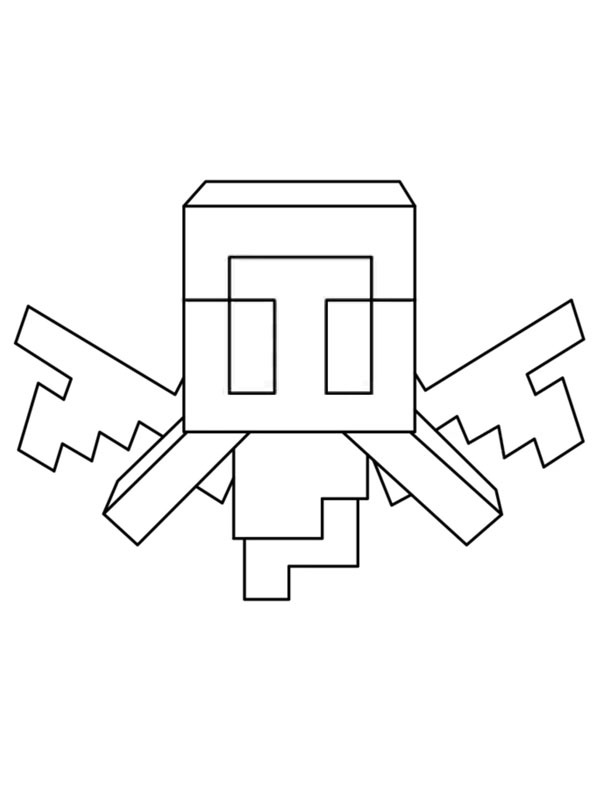 Allay Minecraft Coloring page