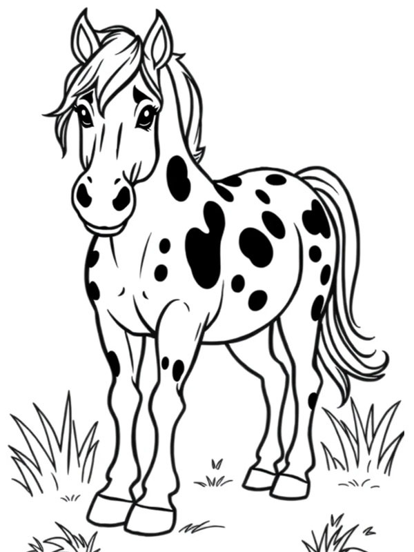 Appaloosa horse Coloring page