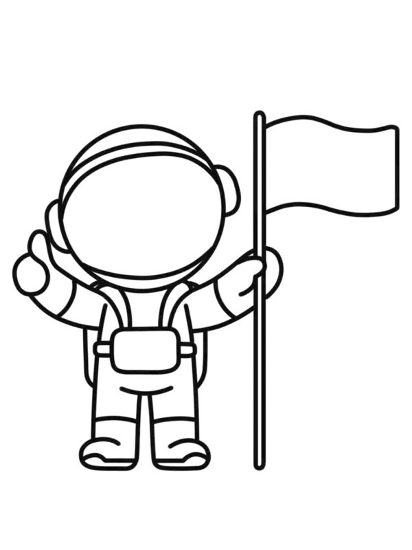 Astronaut Coloring page