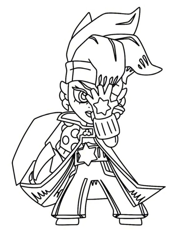 Bizarre Maisie Brawl Stars Coloring page