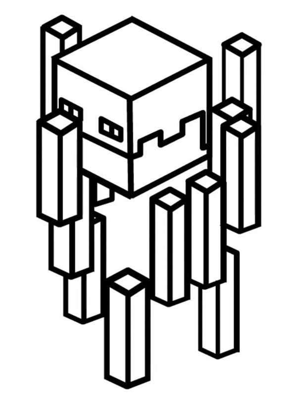 Blaze Minecraft Coloring page