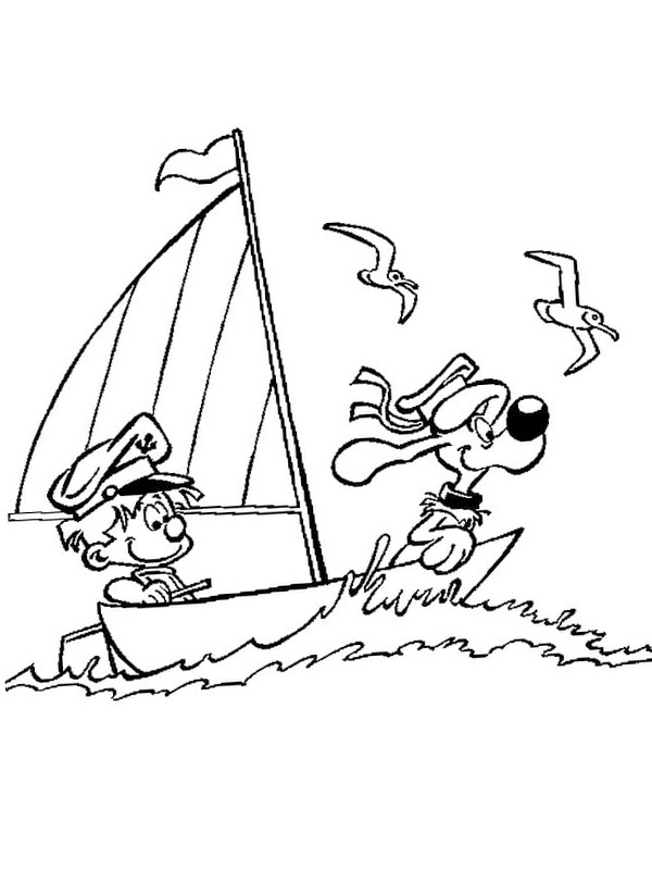 Billy and Buddy Coloring page