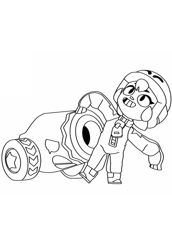 Bonnie Brawl Stars Coloring page