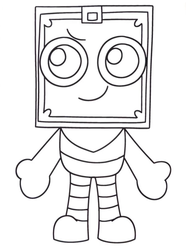 Boxten Dandy’s World Coloring page