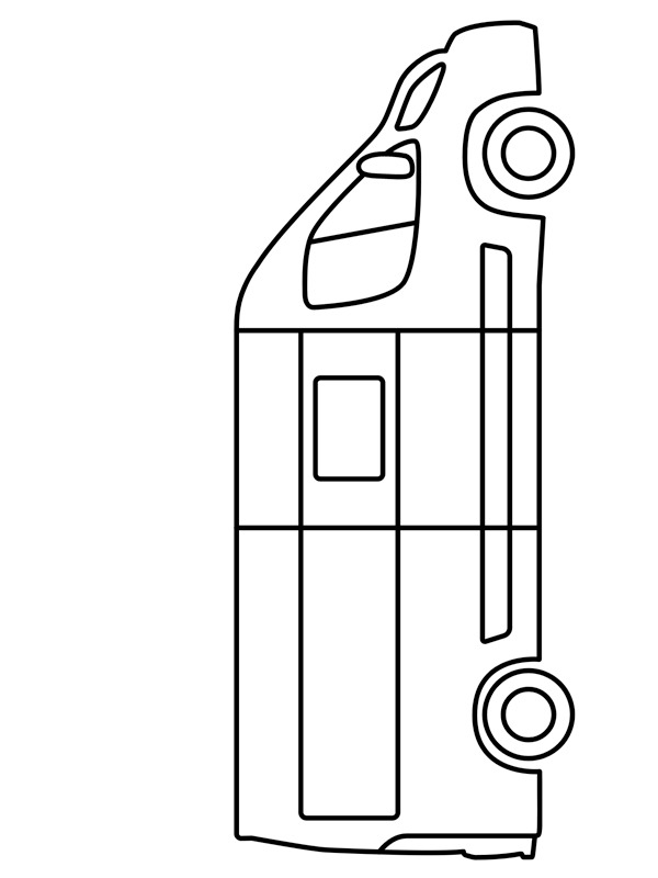 Bus motorhome Coloring page