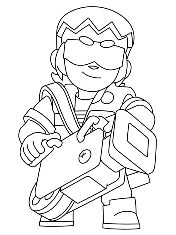 Buster Brawl Stars Coloring page