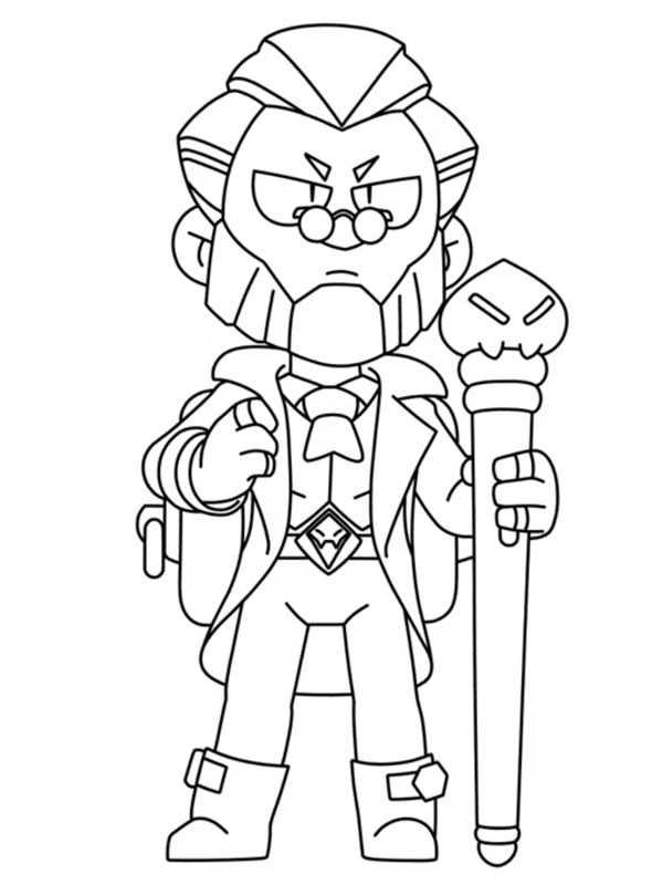 Byron Brawl Stars Coloring page