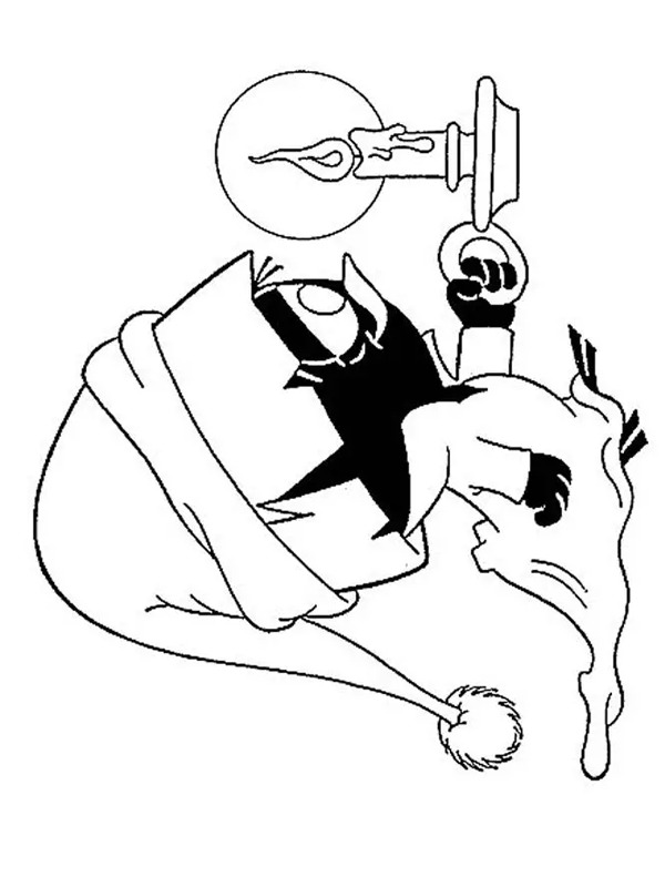 Calimero goes to sleep Coloring page