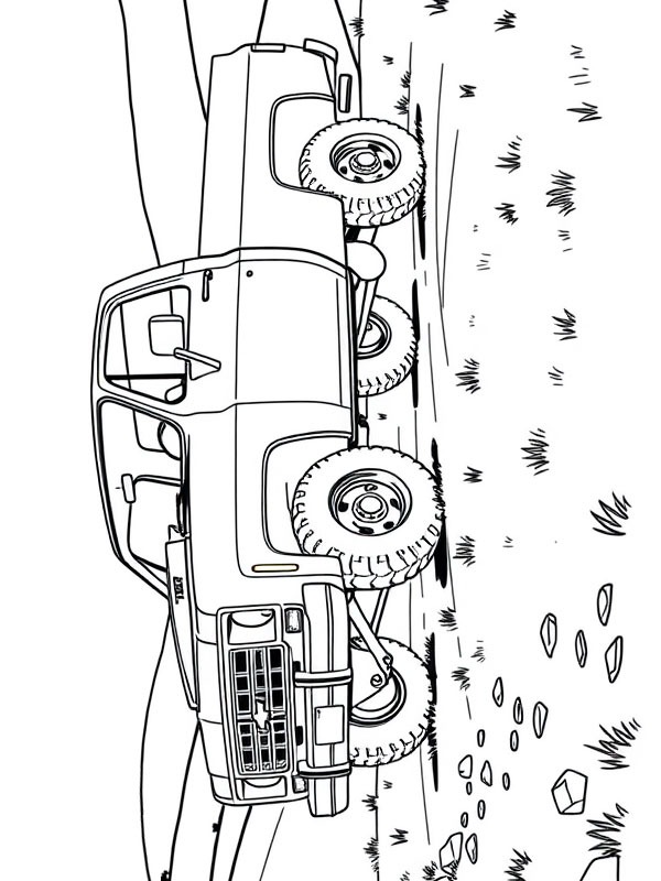 Chevrolet K10 1975 Coloring page