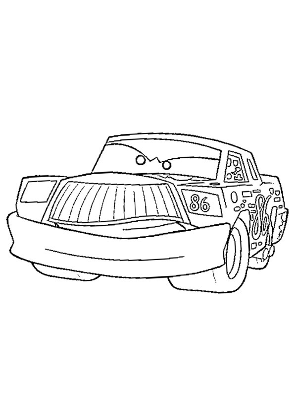 free printable chick hicks coloring pages cars