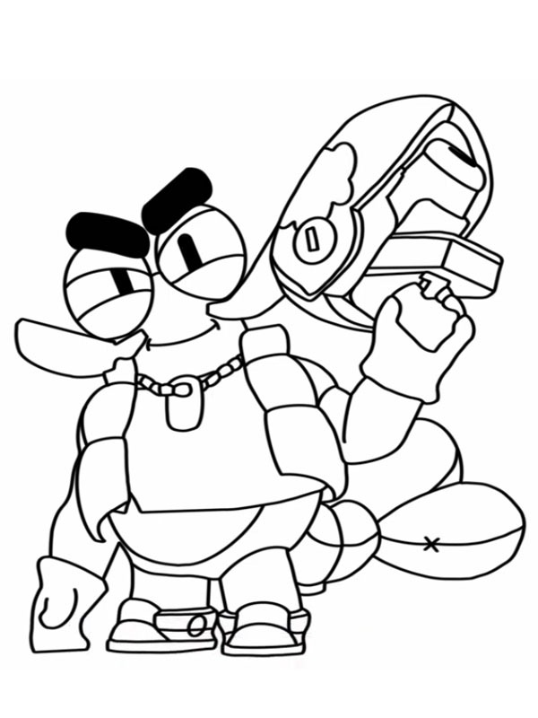 Clancy Brawl Stars Coloring page