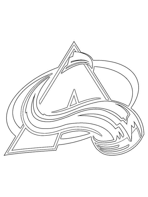Colorado Avalanche Coloring Page Funny Coloring Pages