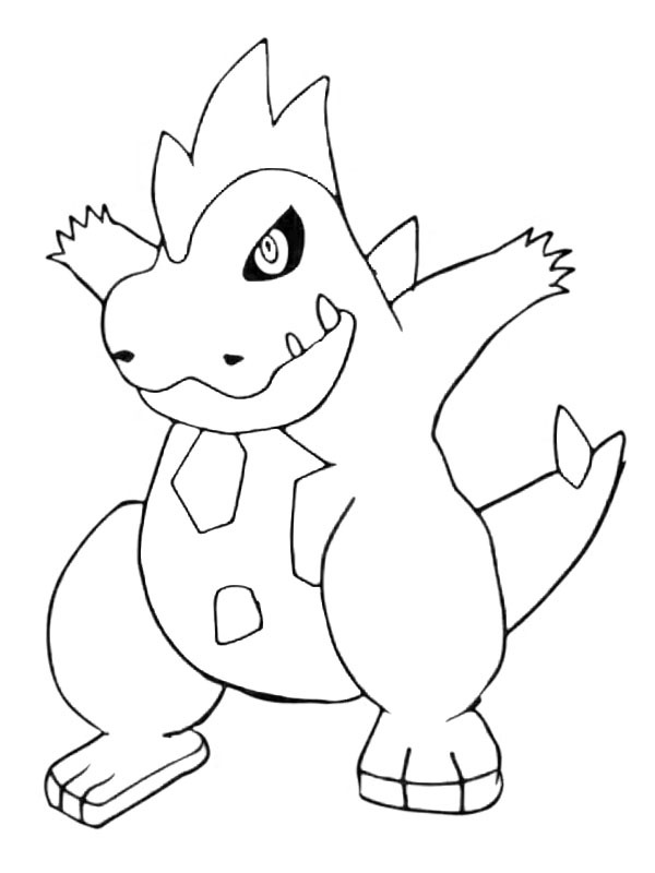 Croconaw (Pokémon) Coloring page