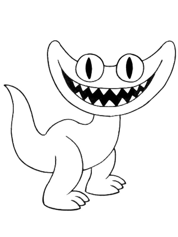 Cyan (Rainbow Friends) Coloring page