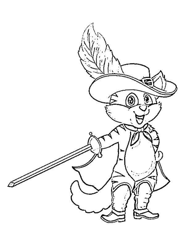 Puss in Boots Coloring page