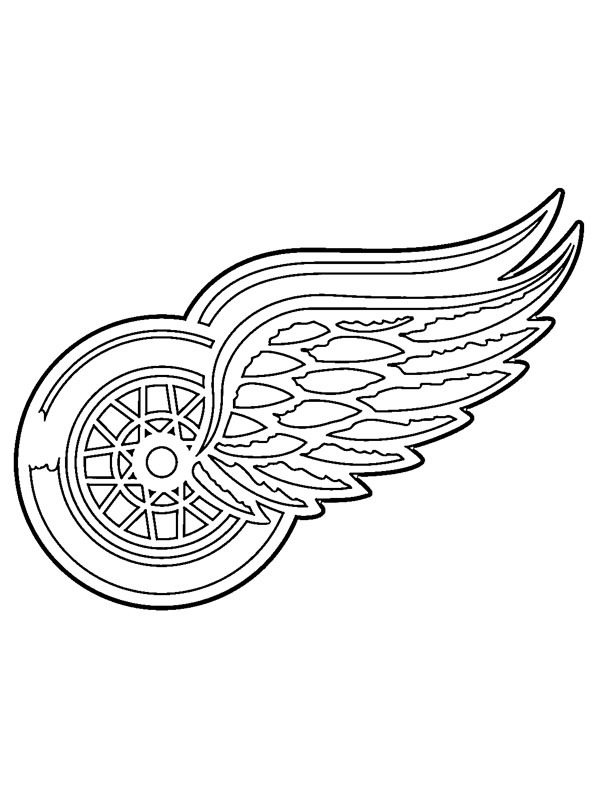 Detroit Red Wings Logo Coloring Pages