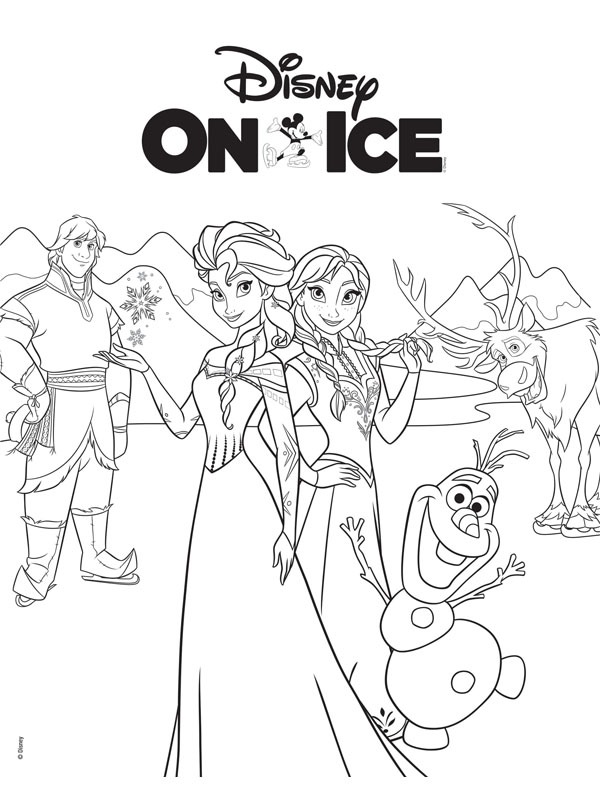 Disney On Ice: Frozen Coloring page