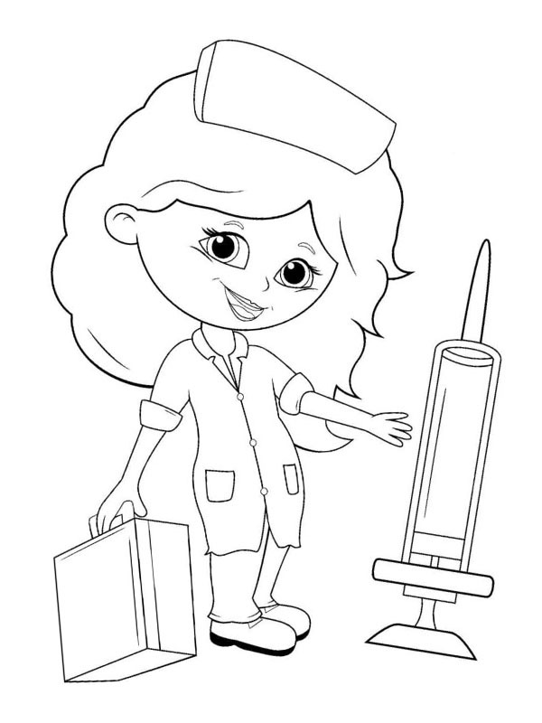 Doctor Coloring page