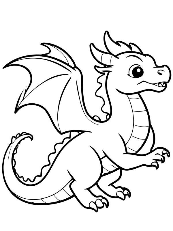 Dragon Coloring page