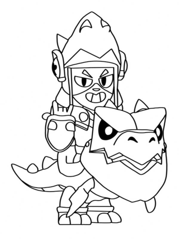 Draco Brawl Stars Coloring page