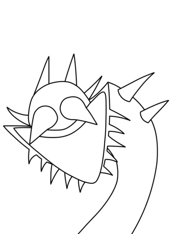 Durple phase 5 (Incredibox Sprunki) Coloring page